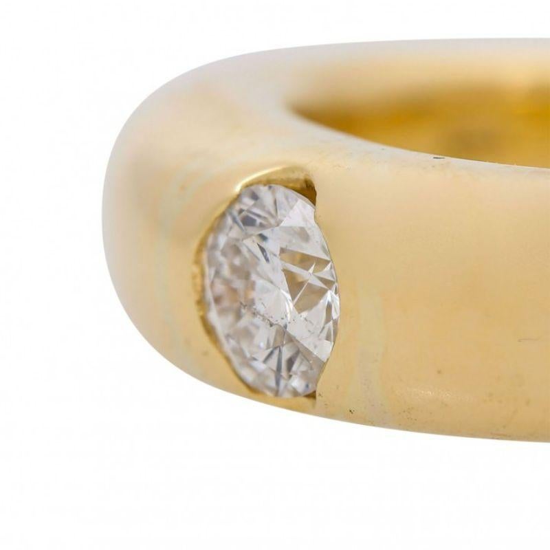 Ring mit Brillant ca. 0,3 Karat, ca. Weißer 'H' /P2 (Brillantschliff) im Angebot