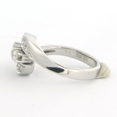 Ring with brilliant cut diamonds up to 0.16ct 14k gold 4.7 grams