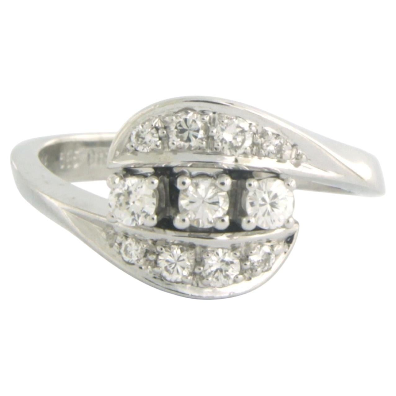 Ring mit Diamanten im Brillantschliff bis zu 0,16ct 14k Gold 4,7 Gramm