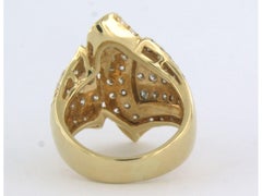 Ring with brilliant cut diamond sup to 1.80ct 18k gold 8.2 grams