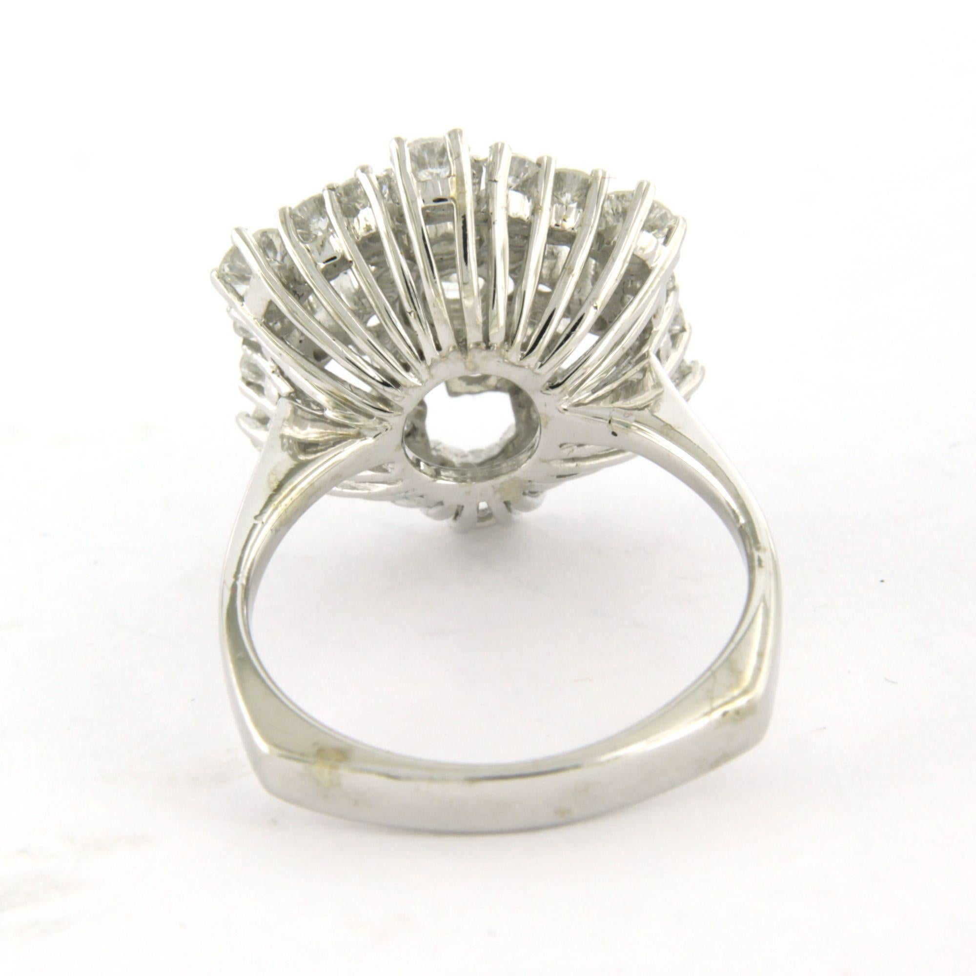 Taille brillant Bague avec diamant taille brillant sup à 1,84ct or 14k 6,4 grammes en vente