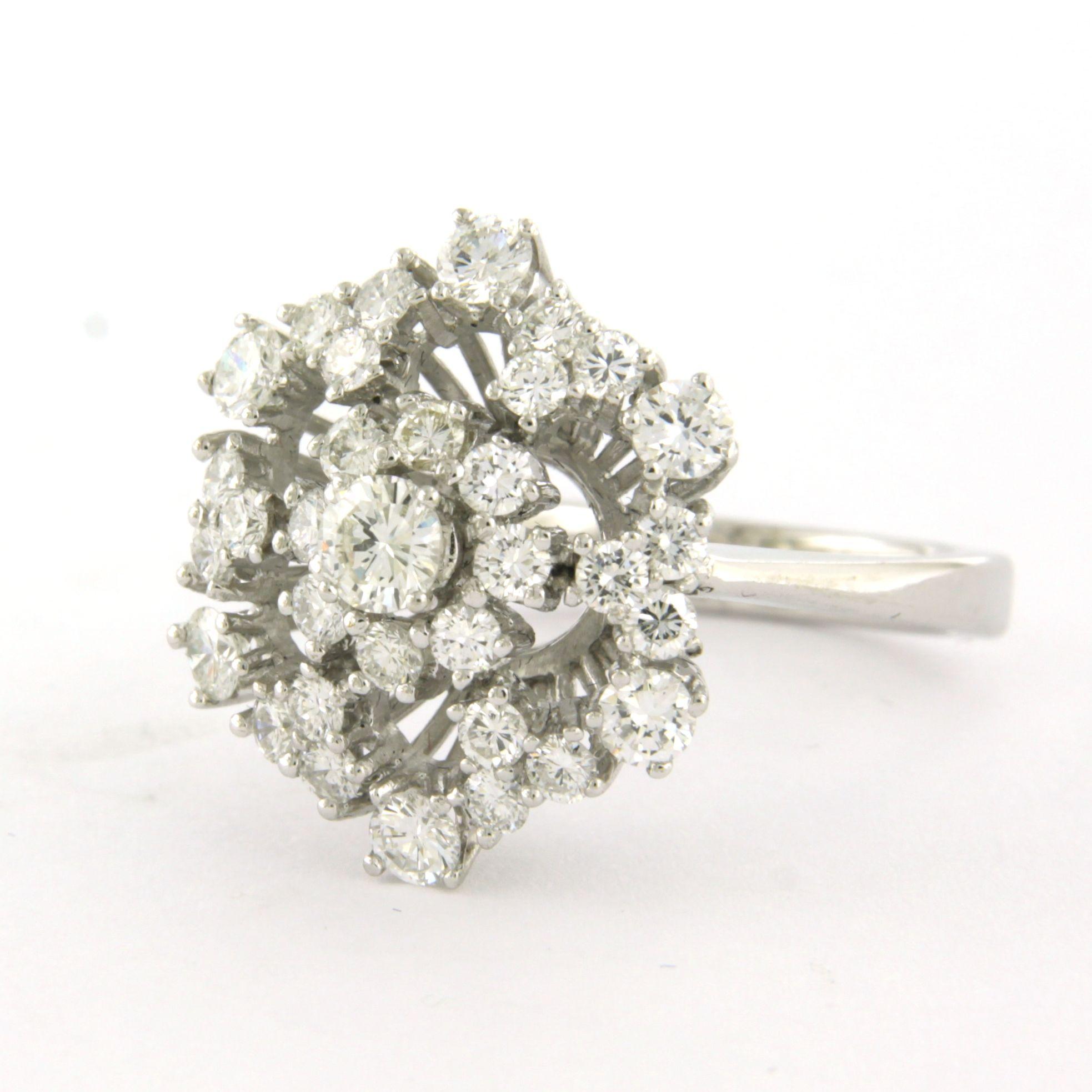 Bague avec diamant taille brillant sup à 1,84ct or 14k 6,4 grammes en vente 1