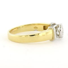 Ring with brilliant cut diamond up to 0.25ct 18k gold 5.5 grams