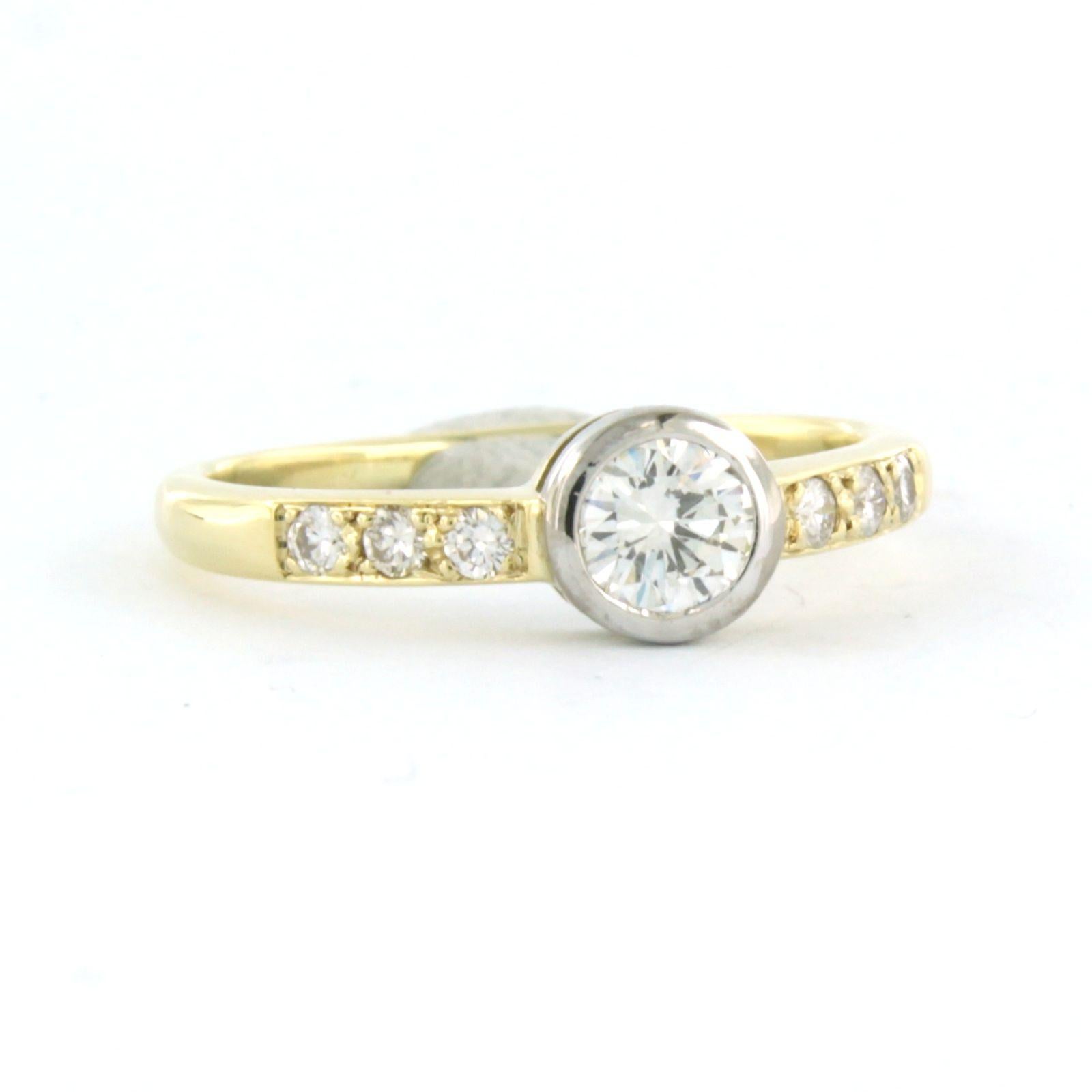 Anillo con diamante talla brillante hasta 0,35 ct 2,0 gramos Oro de 14k Moderno en venta