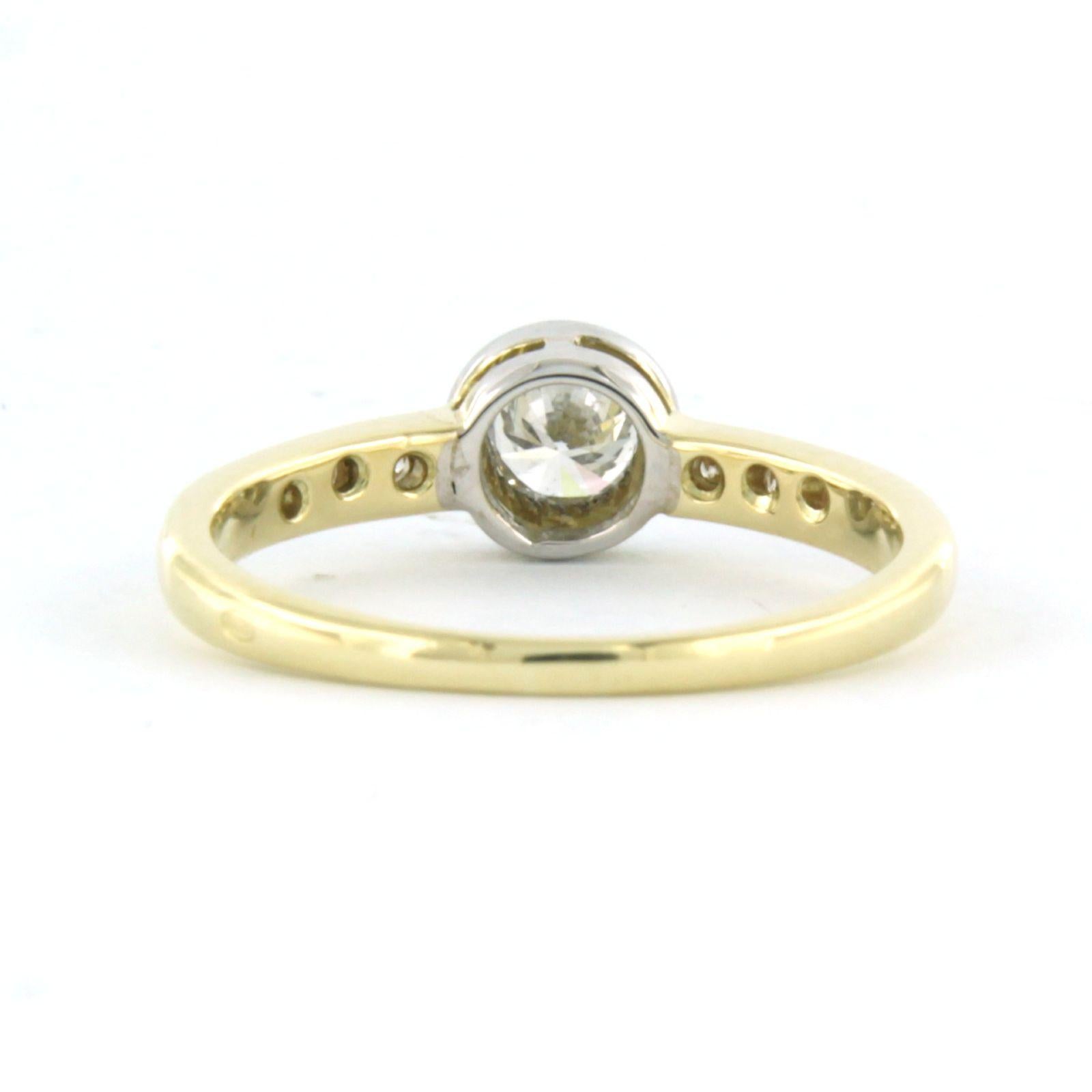 Anillo con diamante talla brillante hasta 0,35 ct 2,0 gramos Oro de 14k en Excelente estado para la venta en The Hague, ZH