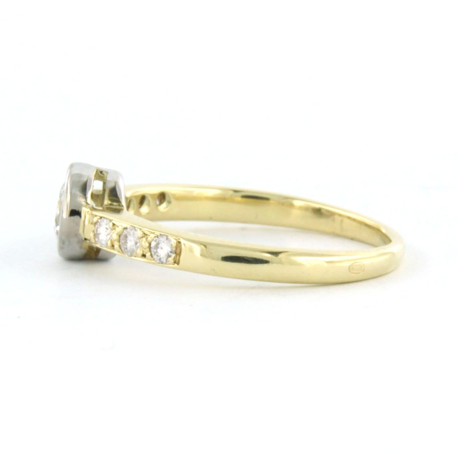 De las mujeres Anillo con diamante talla brillante hasta 0,35 ct 2,0 gramos Oro de 14k en venta