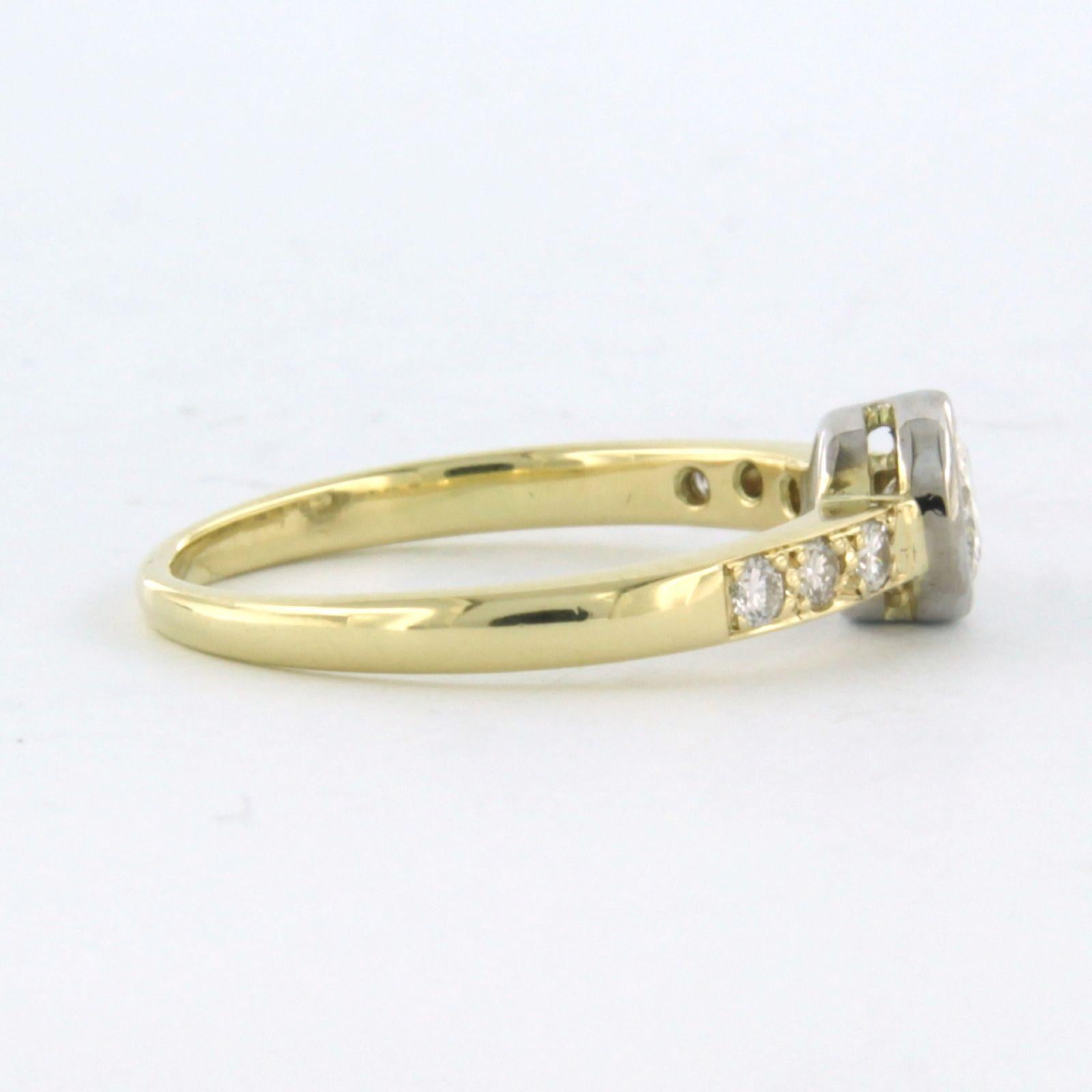 Anillo con diamante talla brillante hasta 0,35 ct 2,0 gramos Oro de 14k en venta 1