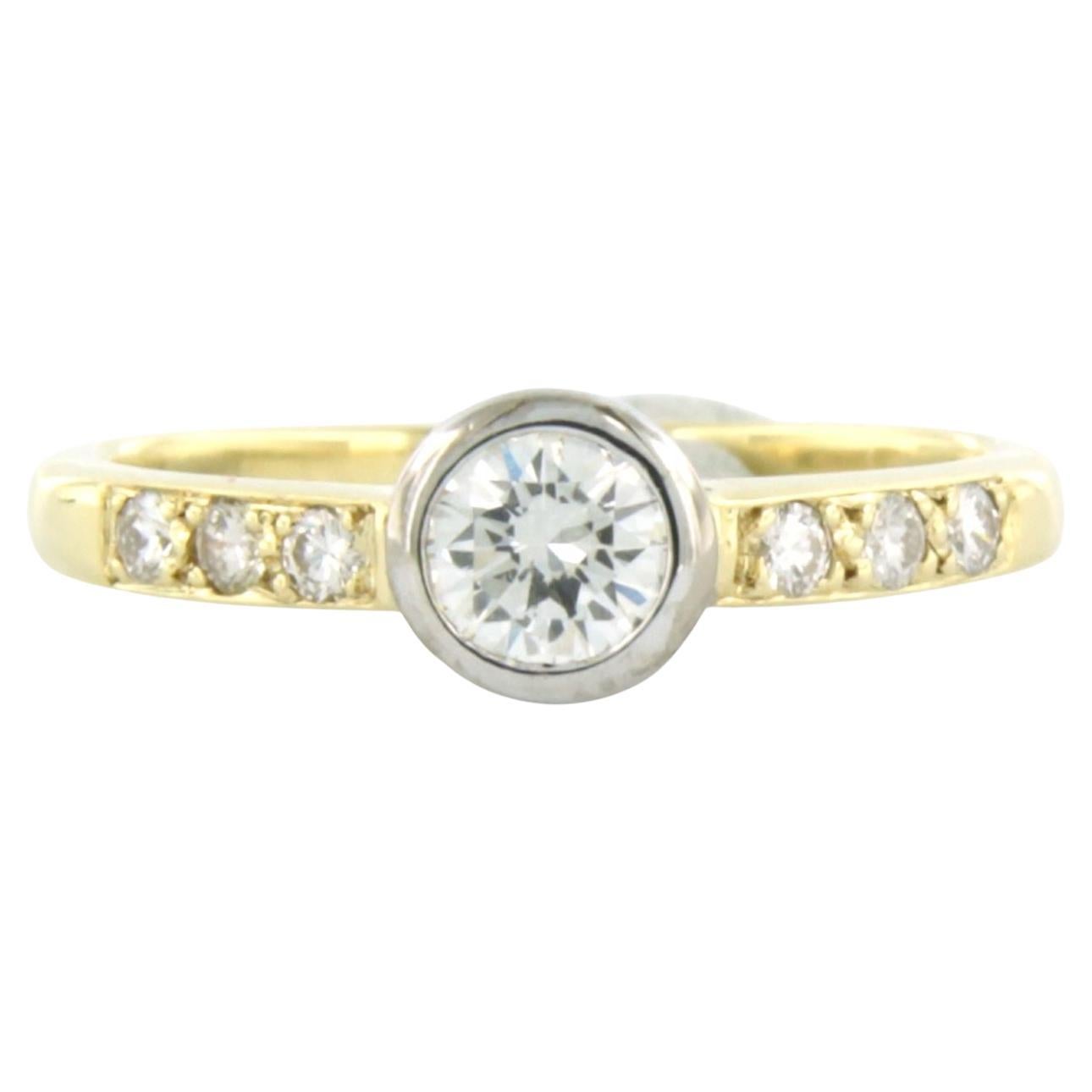 Ring with brilliant cut diamond up to 0.35ct 2.0 grams 14k gold