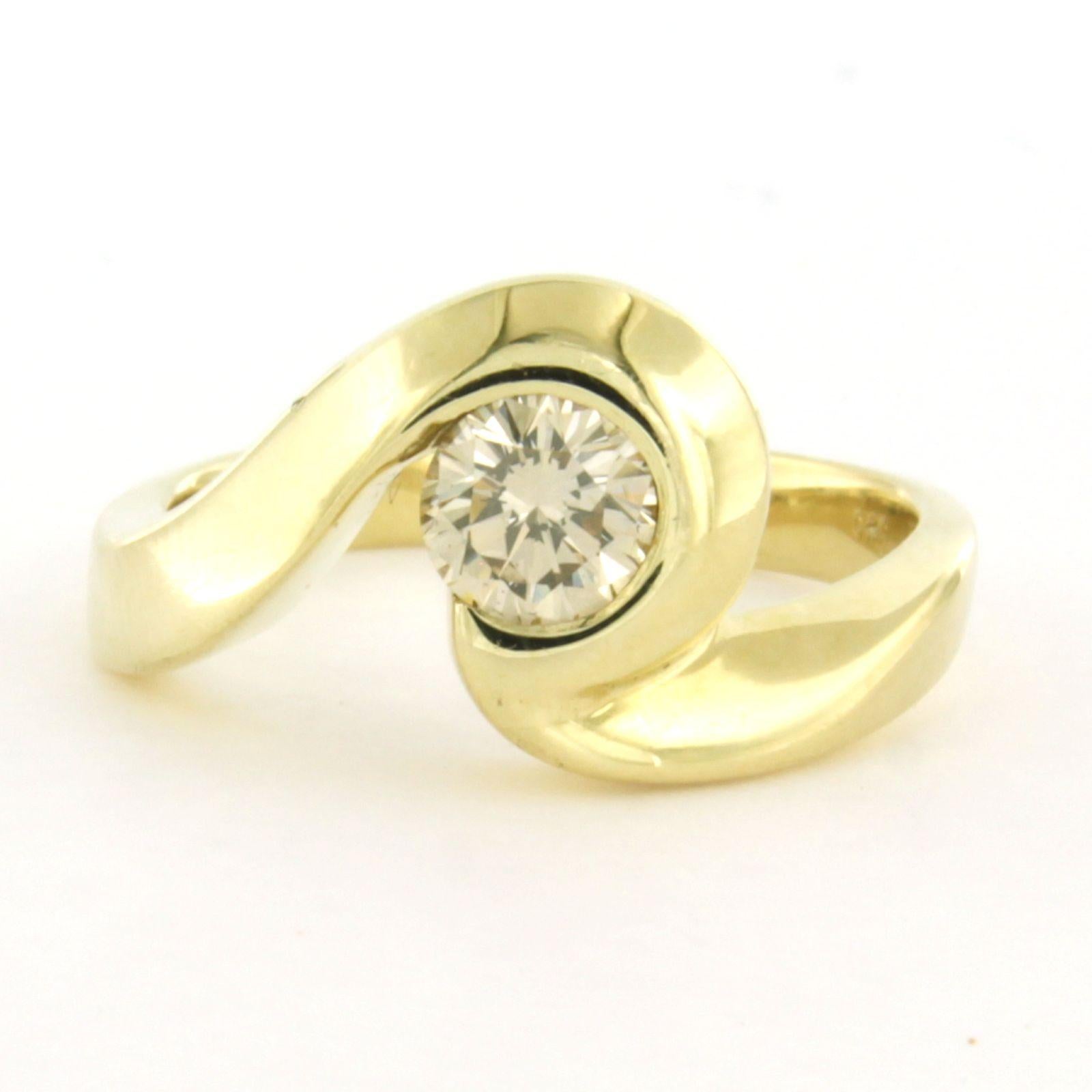 Ring aus 14k Gelbgold mit Diamant im Brillantschliff bis zu 0,75ct - O/P - VS/SI - Ringgröße US 9.25 - EU 19.25 (60)

Ausführliche Beschreibung

die Oberseite des Rings ist 1,2 cm breit und 6,0 mm hoch

Ringgröße US 9.25 - EU 19.25 (60), Ring kann