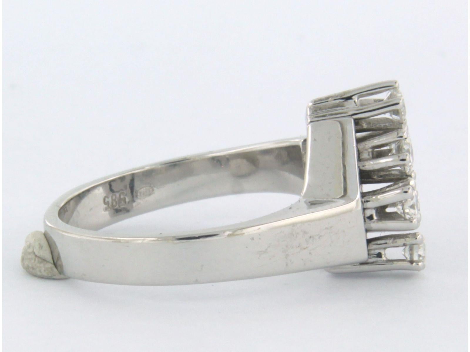 Ring with brilliant cut diamonds 0.30 ct 14k gold im Zustand „Hervorragend“ im Angebot in The Hague, ZH