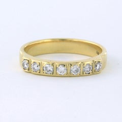 Ring mit Diamanten im Brillantschliff, 0,40 Karat, 4,8 Gramm, 14 Karat Gelbgold