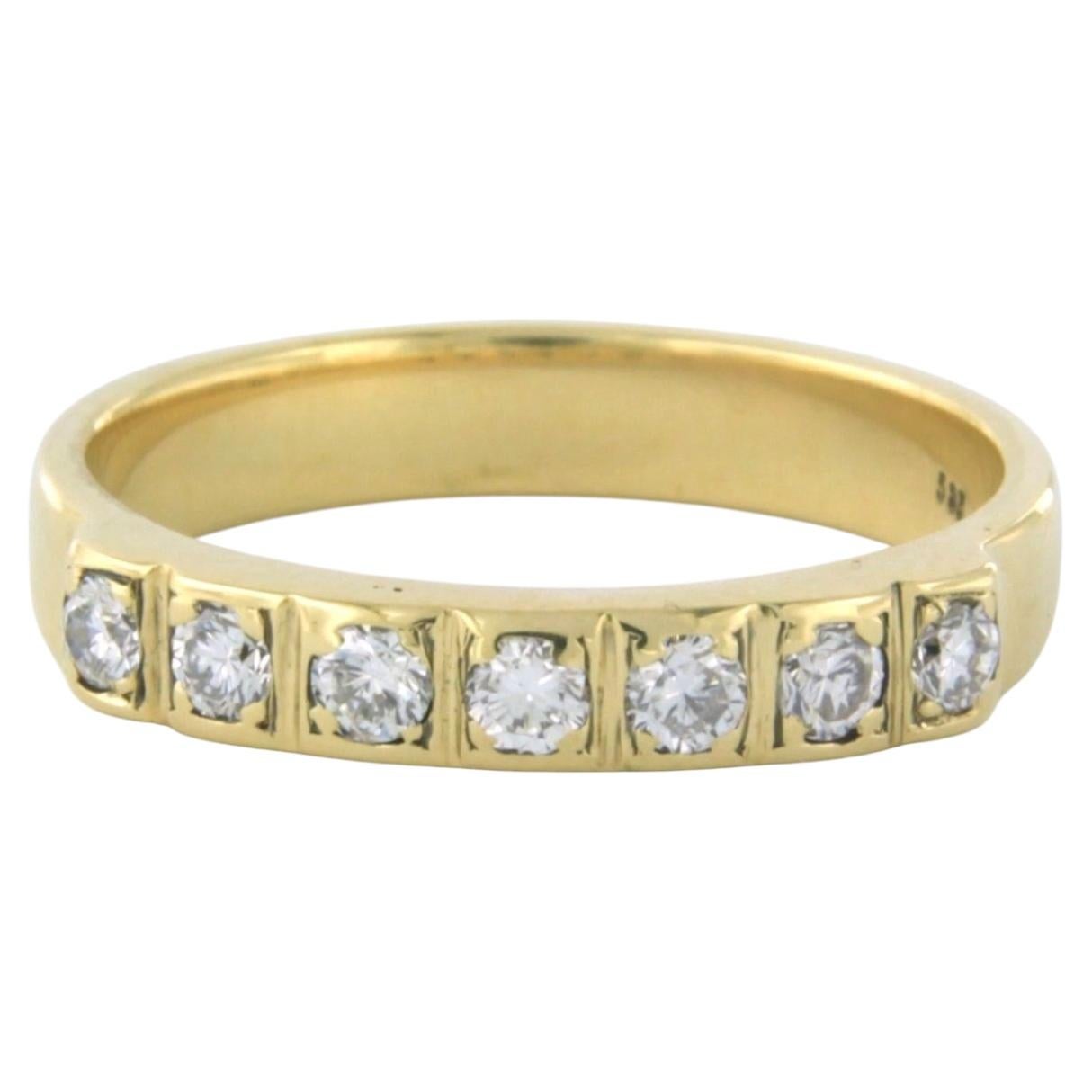 Ring mit Diamanten im Brillantschliff, 0,40 Karat, 4,8 Gramm, 14 Karat Gelbgold
