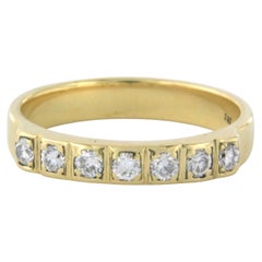 Ring mit Diamanten im Brillantschliff, 0,40 Karat, 4,8 Gramm, 14 Karat Gelbgold