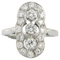 Whiting avec diamants taille brillant 1.00 ct 14k or blanc