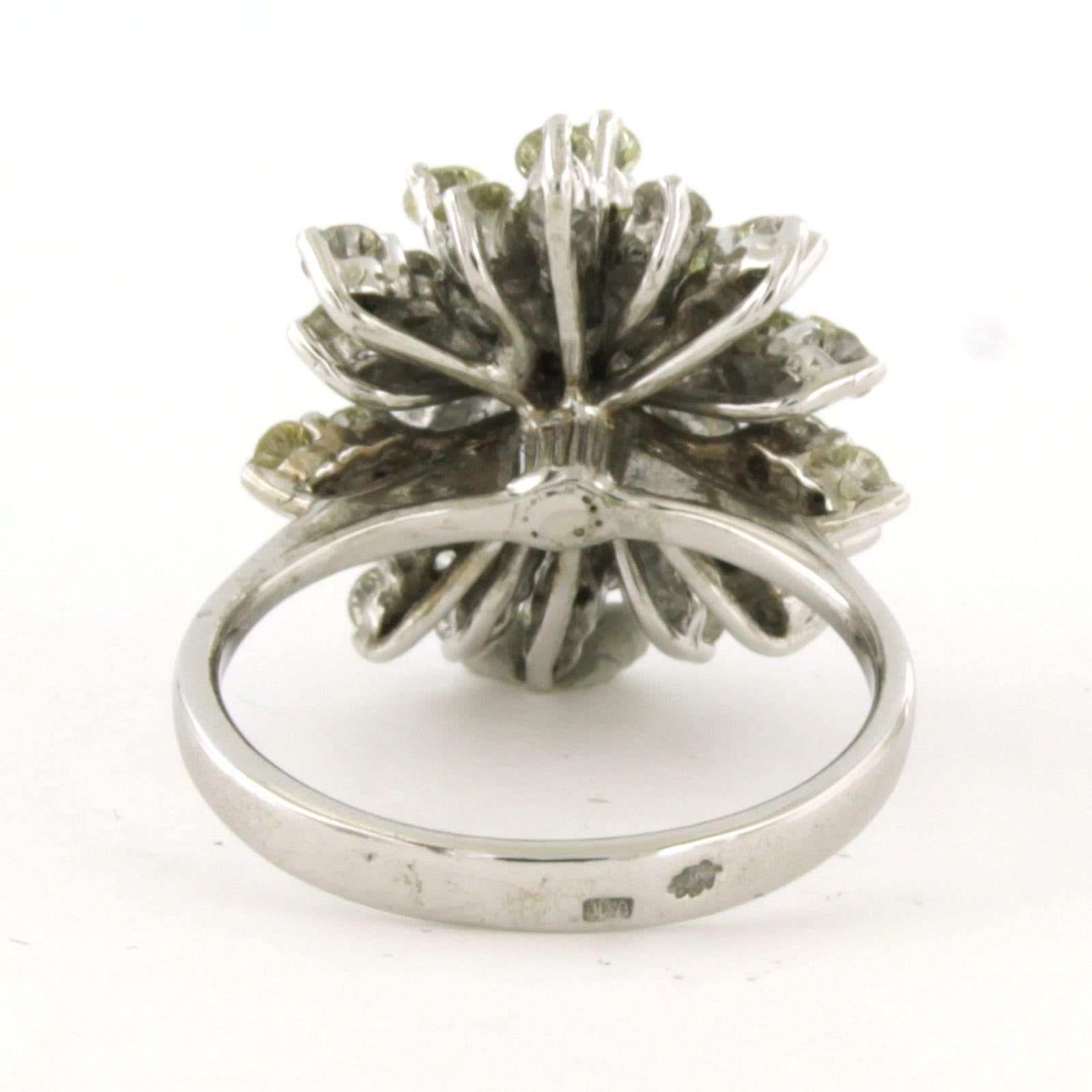 Ring with brilliant cut diamonds 2.00ct 14k gold Damen im Angebot