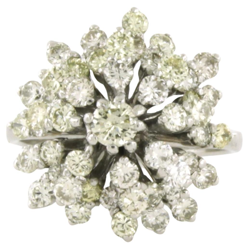 Ring with brilliant cut diamonds 2.00ct 14k gold