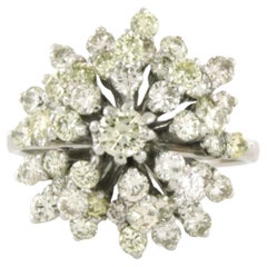 Ring with brilliant cut diamonds 2.00ct 14k gold
