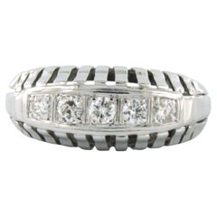 Anello con diamanti taglio brillante fino a 0,20ct in oro 14k da 3,5 grammi