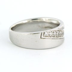 Ring with brilliant cut diamonds up to 0.20ct 14k gold 6.6 grams