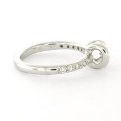Ring with brilliant cut diamonds up to 0.25ct 18k gold 3.6 grams