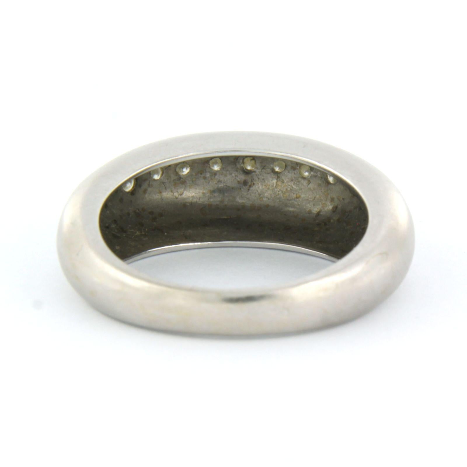 Ring mit Diamanten im Brillantschliff bis zu 0,25ct - 5,7 Gramm - 14k Weißgold im Zustand „Hervorragend“ im Angebot in The Hague, ZH