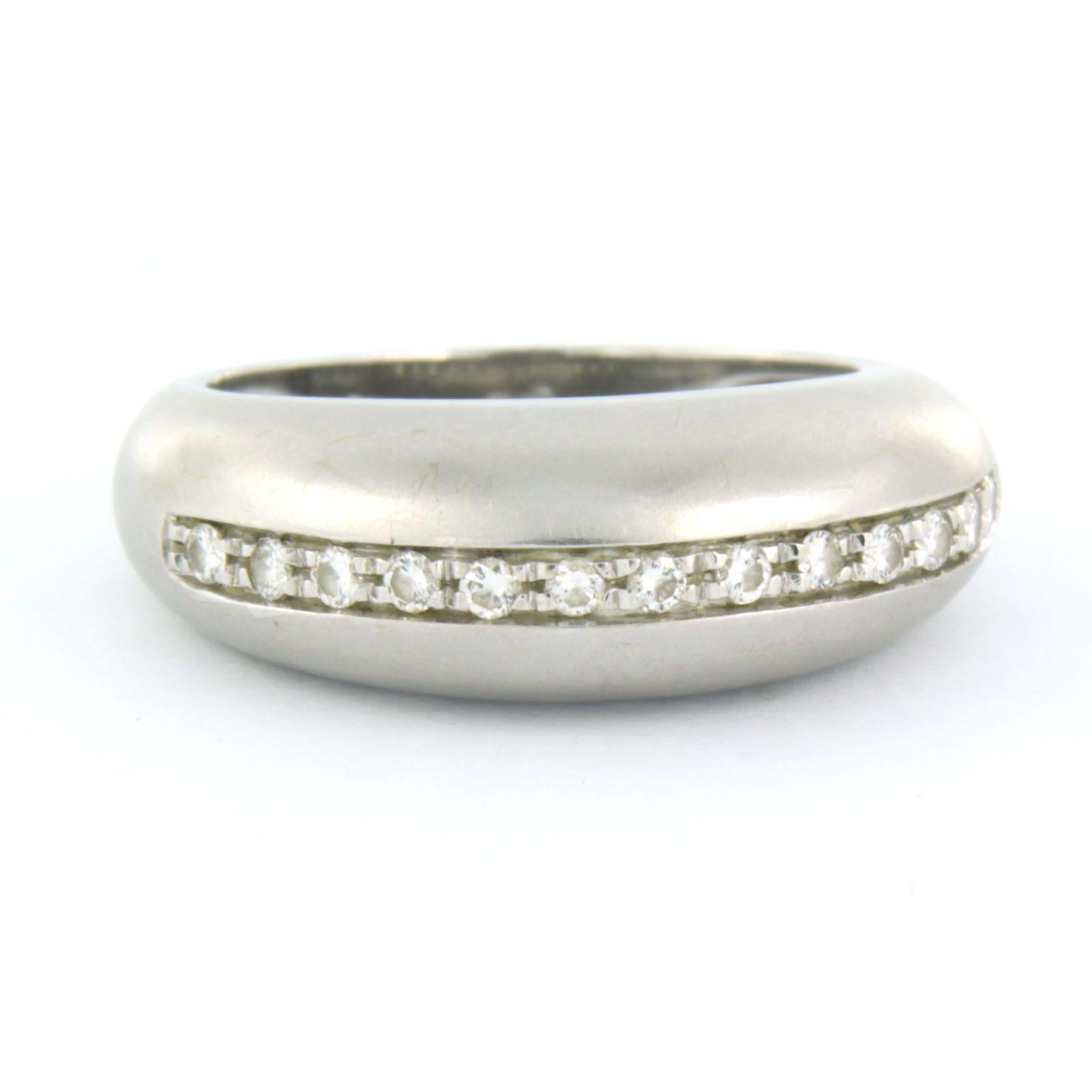 Ring mit Diamanten im Brillantschliff bis zu 0,25ct - 5,7 Gramm - 14k Weißgold im Angebot 1