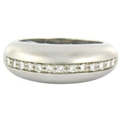 Ring mit Diamanten im Brillantschliff bis zu 0,25ct - 5,7 Gramm - 14k Weißgold