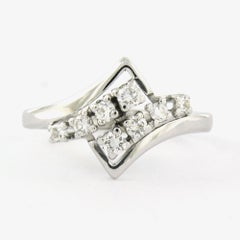 Ring with brilliant cut diamonds up to 0.30ct 14k gold 3.8 grams