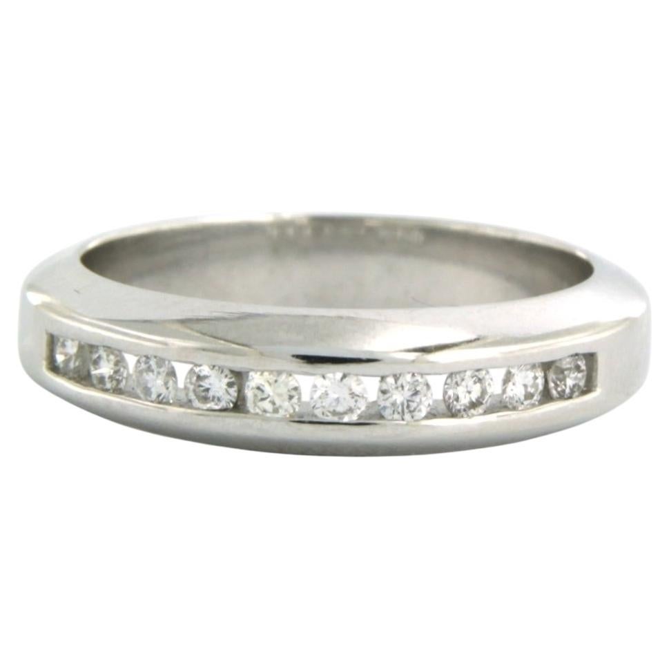 Bague avec diamants taille brillant jusqu'à 0,30 ct Or blanc 14k 5,5 grammes