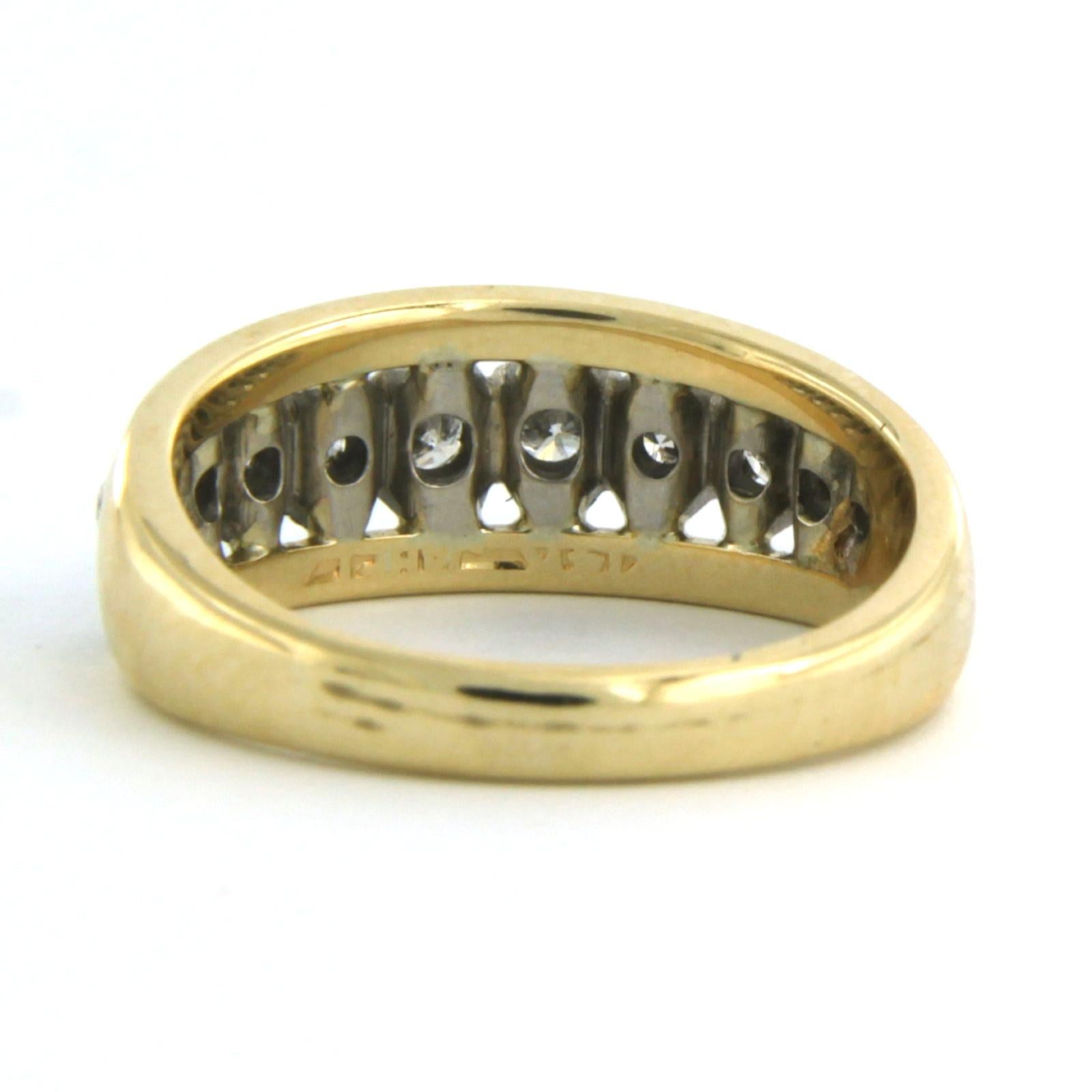 Ring mit Diamanten im Brillantschliff bis zu 0,30ct 18k Bicolor Gold 3,6 Gramm im Zustand „Hervorragend“ im Angebot in The Hague, ZH