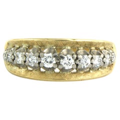 Anillo con diamantes talla brillante de hasta 0,30ct Oro bicolor de 18k 3,6 gramos