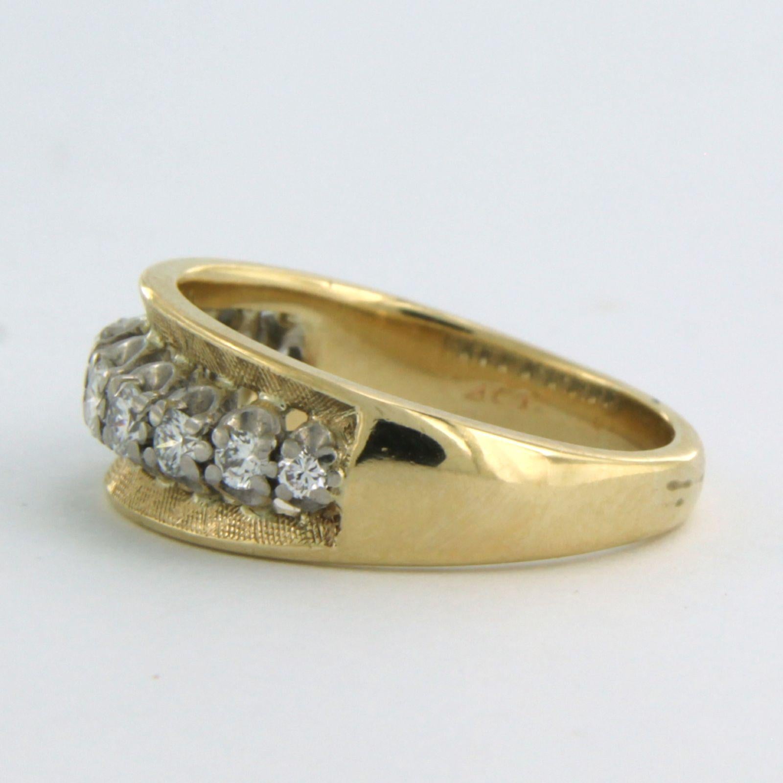 Ring mit Diamanten im Brillantschliff bis zu 0,30ct 18k bicolour Gold im Zustand „Hervorragend“ im Angebot in The Hague, ZH