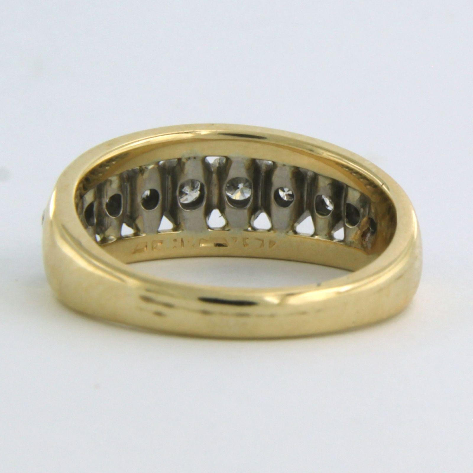Ring mit Diamanten im Brillantschliff bis zu 0,30ct 18k bicolour Gold Damen im Angebot