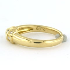 Ring mit Diamanten im Brillantschliff bis zu 0,31ct 18k Gold 4,8 Gramm