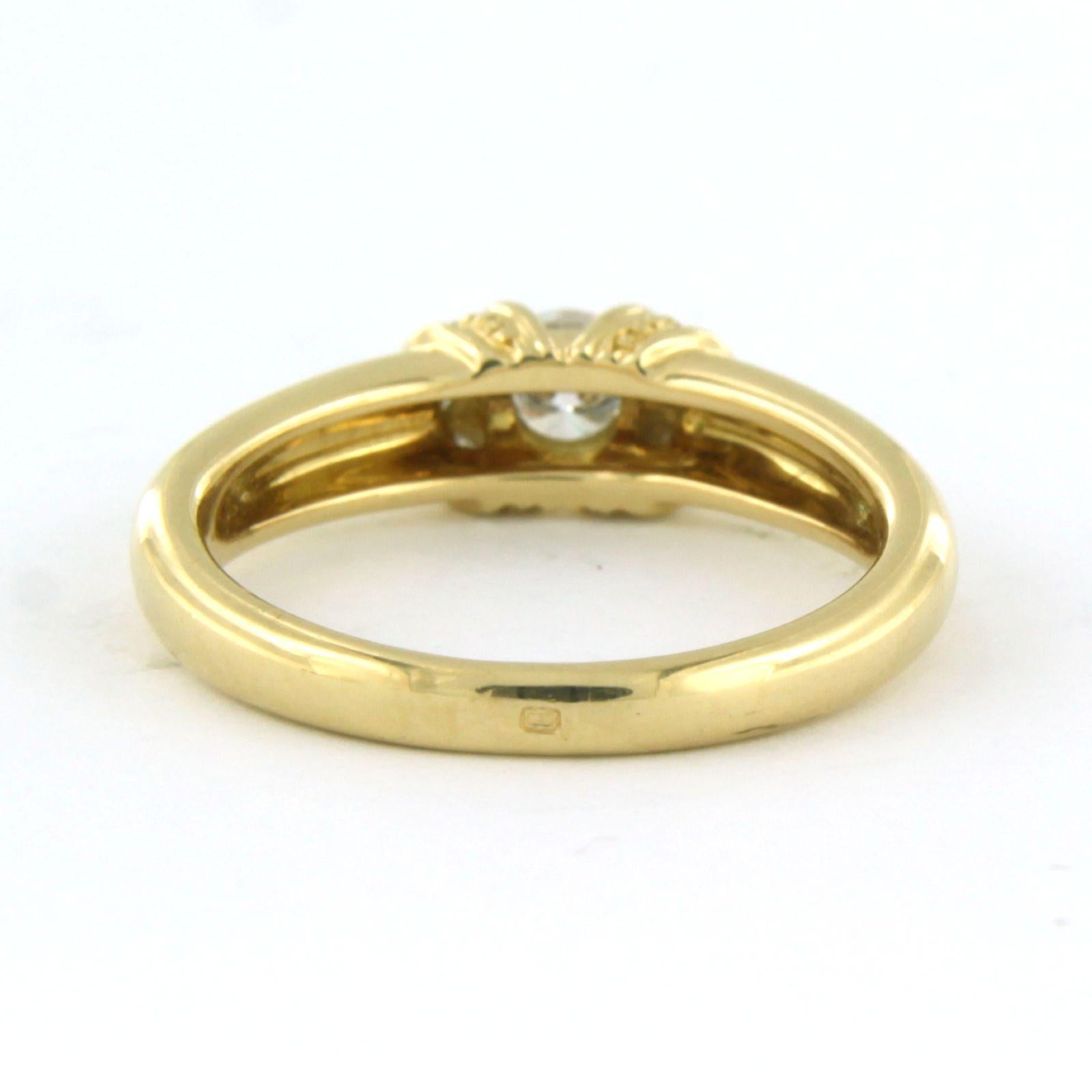 Anello con diamanti taglio brillante fino a 0,31ct in oro 18k 4,8 grammi In condizioni ottime in vendita a The Hague, ZH