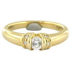 Bague avec diamants taille brillant jusqu'à 0,31ct Or 18k 4,8 grammes