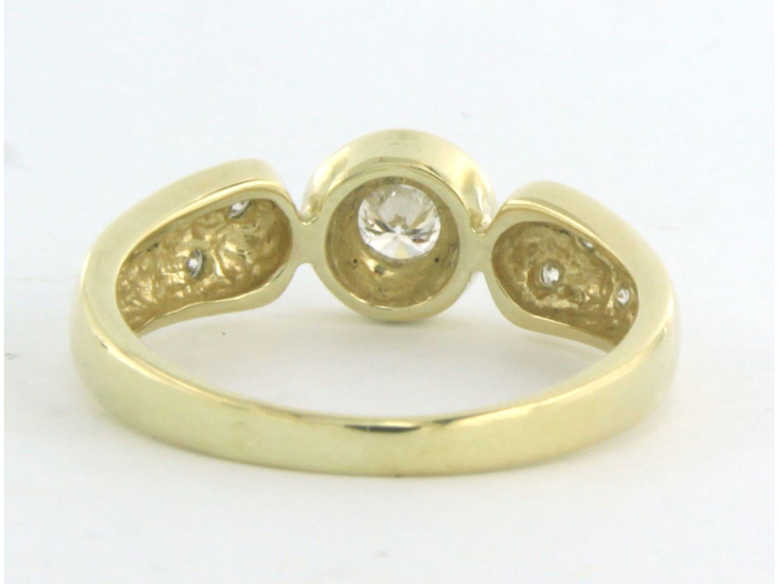 Ring mit Diamanten im Brillantschliff bis zu 0,32ct 14k Gold 4,2 Gramm Damen im Angebot