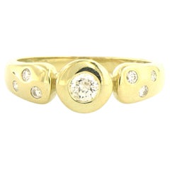 Ring mit Diamanten im Brillantschliff bis zu 0,32ct 14k Gold 4,2 Gramm