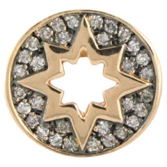 Anello con diamanti taglio brillante fino a 0,32ct in oro rosa 18k 5,7 grammi