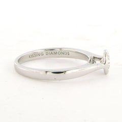 Ring with brilliant cut diamonds up to 0.33ct 18k white gold 2.8 grams