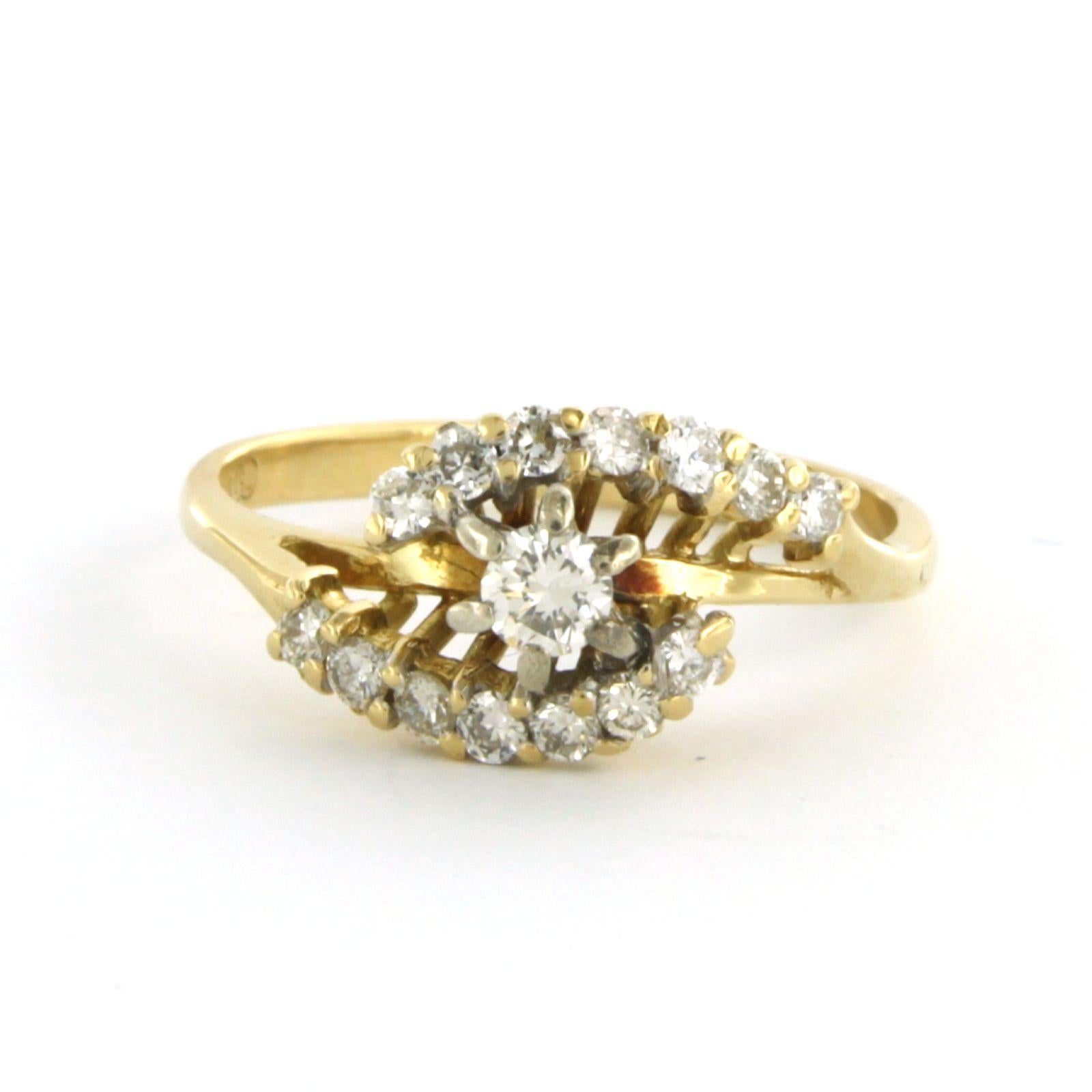 Ring aus 18k Gelbgold mit Brillant bis zu 0,40 ct - F/G - VS/SI - Ringgröße US 6.5 - EU 17(53)

Ausführliche Beschreibung

Die Oberseite des Rings ist 8,7 mm breit und 7,2 mm hoch.

Ringgröße US 6.5 - EU 17(53). Der Ring kann gegen Aufpreis um