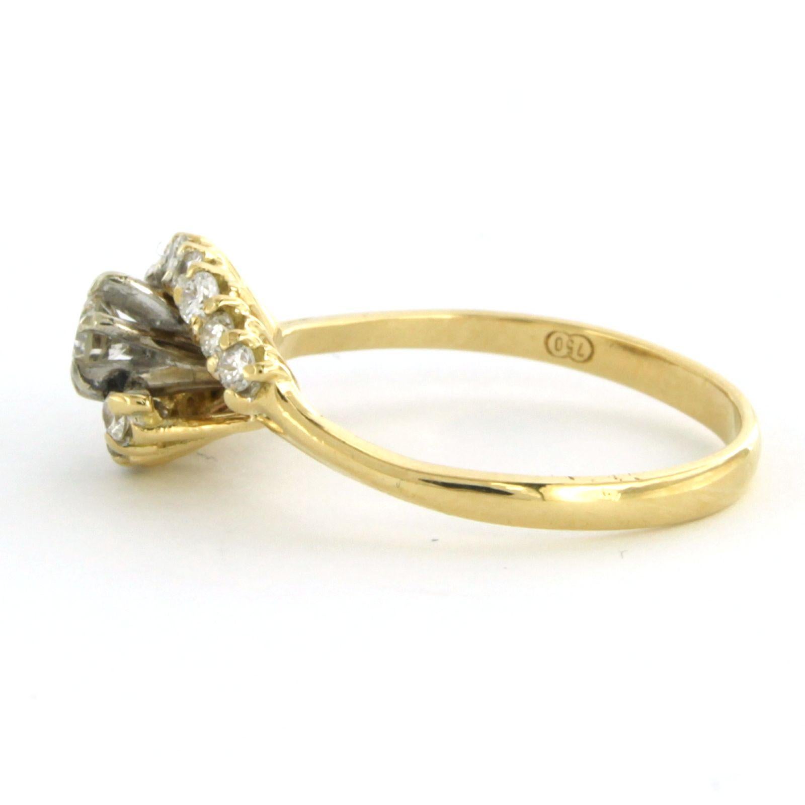 Ring mit Diamanten im Brillantschliff bis zu 0,40ct 18k Gold 1,8 Gramm im Zustand „Hervorragend“ im Angebot in The Hague, ZH