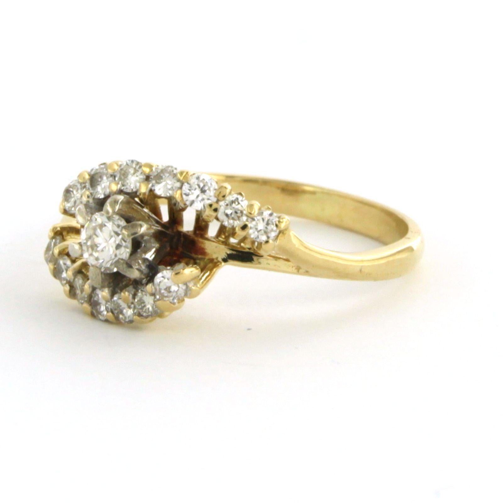 Ring mit Diamanten im Brillantschliff bis zu 0,40ct 18k Gold 1,8 Gramm im Angebot 1