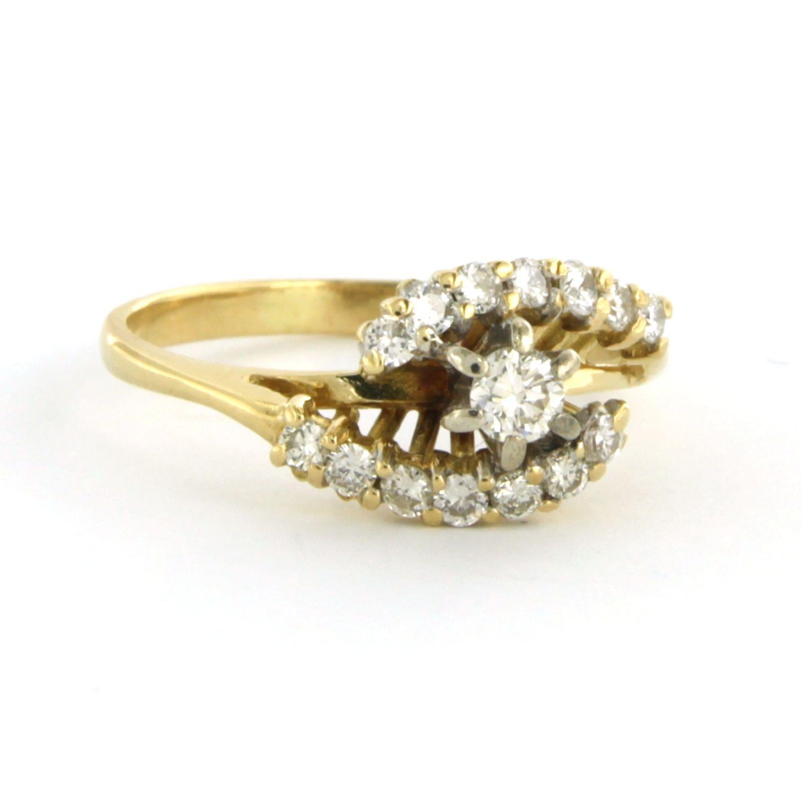 Ring mit Diamanten im Brillantschliff bis zu 0,40ct 18k Gold 1,8 Gramm im Angebot 2