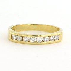 Ring with brilliant cut diamonds up to 0.40ct 18k yellow gold 3.5 grams