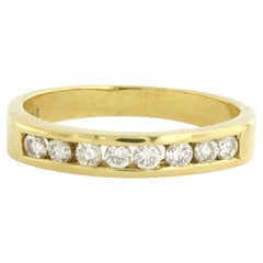 Ring with brilliant cut diamonds up to 0.40ct 18k yellow gold 3.5 grams