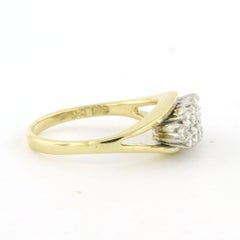 Bague avec diamants taille brillant jusqu'à 0,40ct 3,6 grammes or 14k