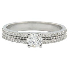 Anillo con diamantes talla brillante de hasta 0,43ct Oro blanco de 18k 3,9 gramos