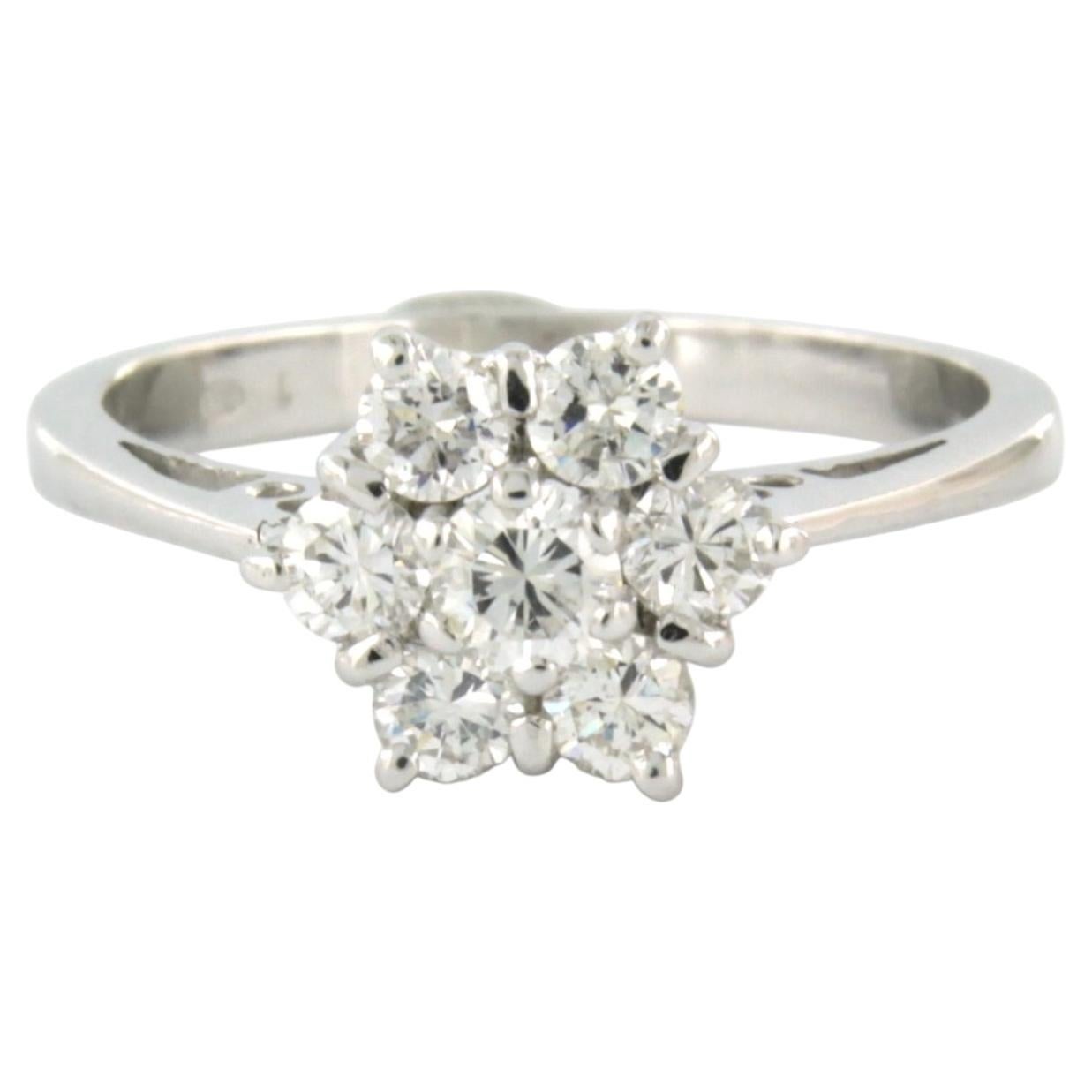 Ring mit Diamanten im Brillantschliff bis zu 0,45ct 14k Gold 2,1 Gramm