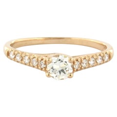 Anillo con diamantes de talla brillante de hasta 0,46 ct, oro de 18 k, 2,8 gramos